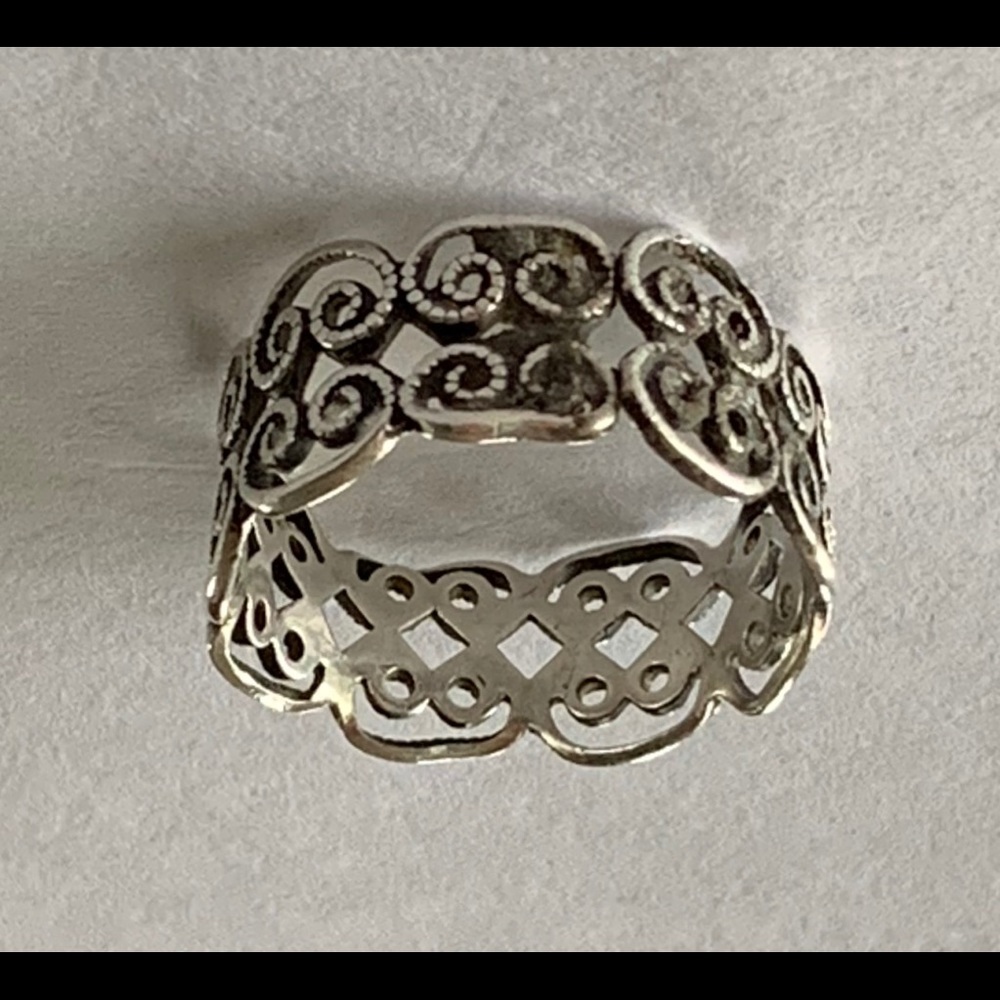 COPY - Sterling Silver Filigree Band Ring For Wom…